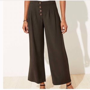 LOFT High-Waisted Wide Leg Ankle Pants
